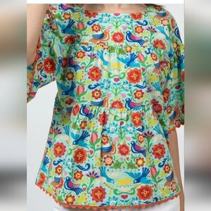 Ivy Jane Colorful Floral Women's Top